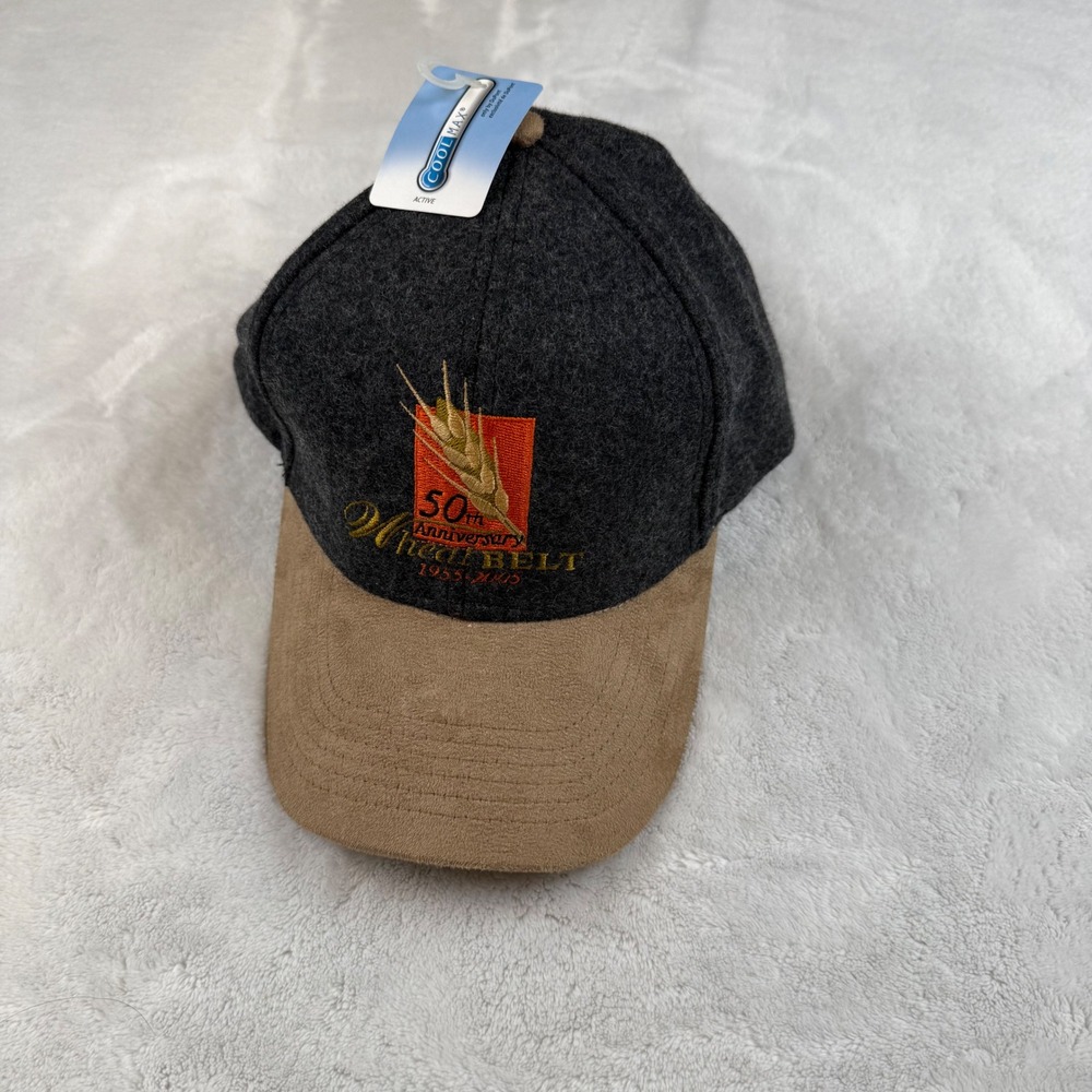 Dri Duck Mens Baseball Cap Hat Wool Blend‎ 50th Anniversary Wheat Belt NEW